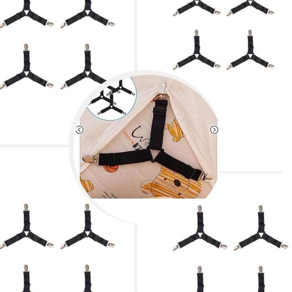4 pk of 4 Bed Sheet Clips (16 total)